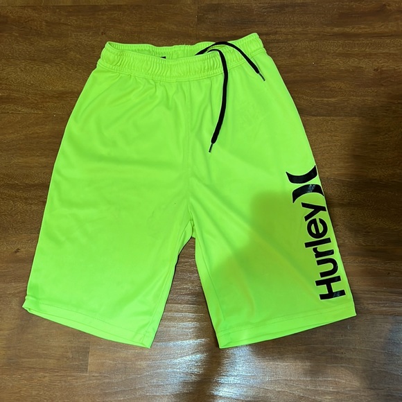 Hurley Other - Nike Dri Fit Hurley Neón Green/Yellow Athletic Sports Gym Shorts